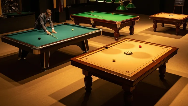 Les tables de billard : différences et caractéristiques